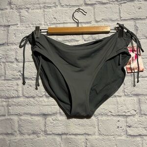 ✨3 for $20✨New Kanu Surf Charcoal Bikini Bottom with Side Ties Size 12
